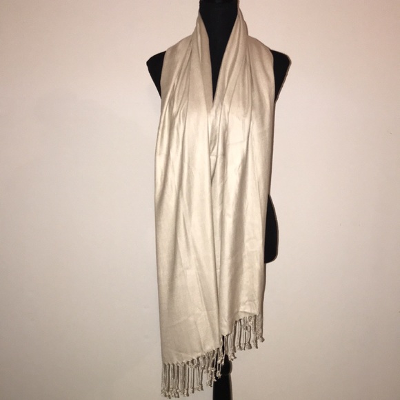 BCBGMAXAZRIA | Sand/Cream Pashmina | Wrap | Shrug - Picture 5 of 9